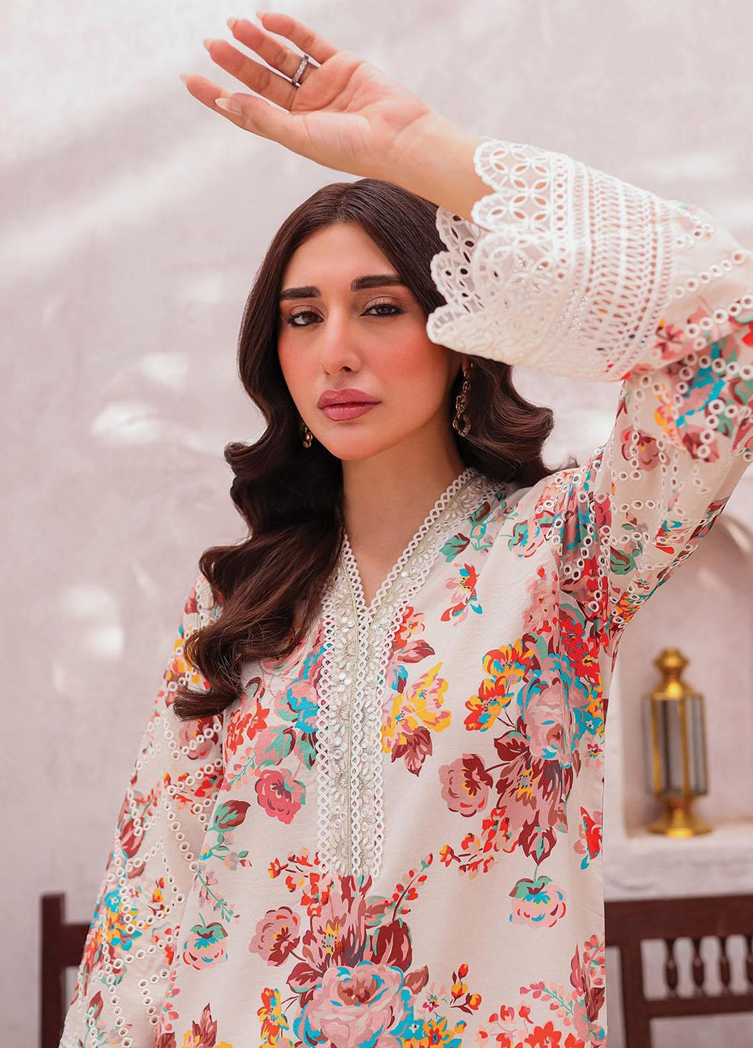 Xenia Formals Embroidered Lawn Suits Unstitched 3 Piece XE23SS-V2 D-04 Florin - Summer Collection
