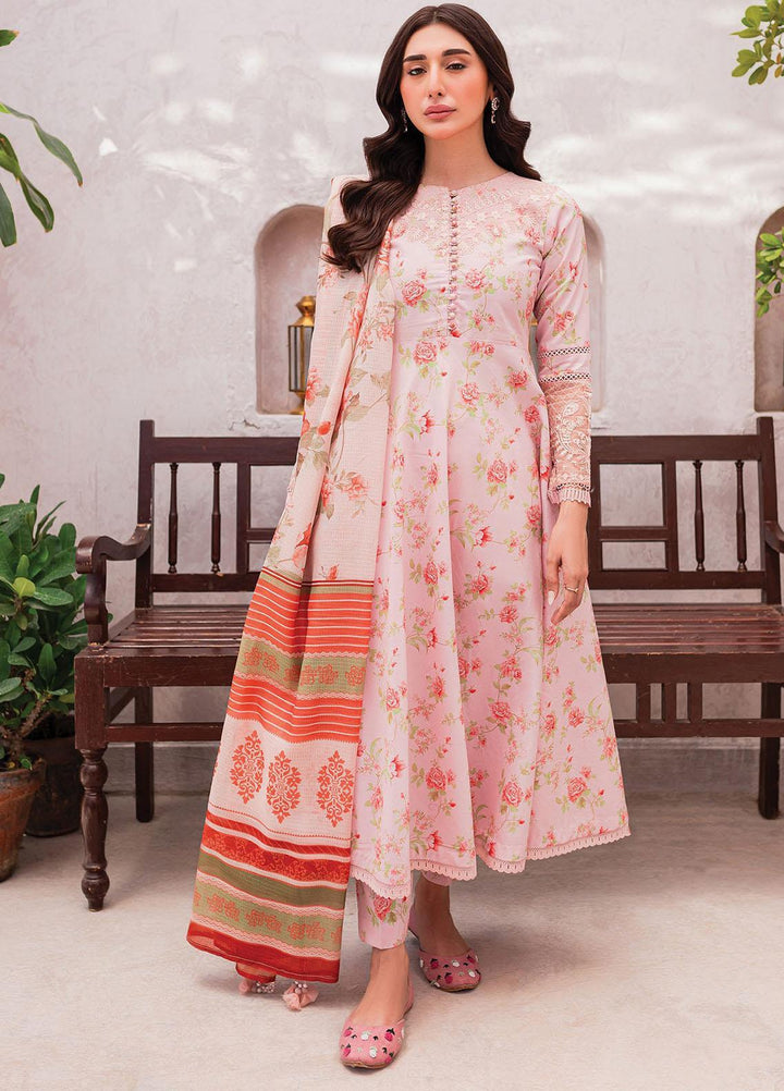 Xenia Formals Embroidered Lawn Suits Unstitched 3 Piece XE23SS-V2 D-06 Jazylyn - Summer Collection