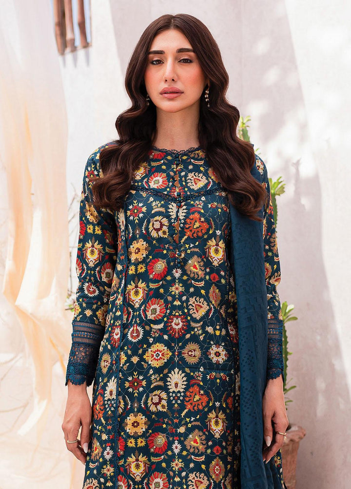 Xenia Formals Embroidered Lawn Suits Unstitched 3 Piece XE23SS-V2 D-07 Roisin - Summer Collection