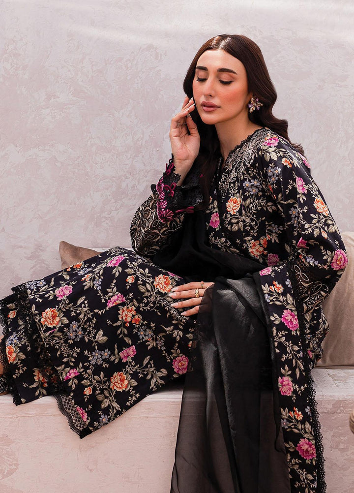 Xenia Formals Embroidered Lawn Suits Unstitched 3 Piece XE23SS-V2 D-09 Gnnea - Summer Collection