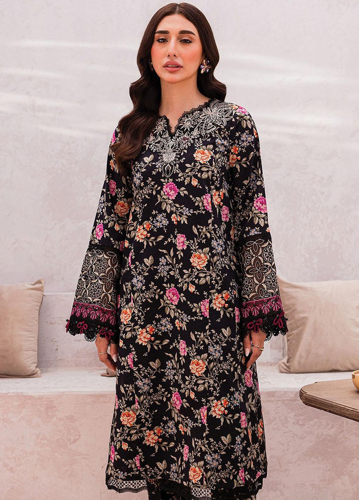Xenia Formals Embroidered Lawn Suits Unstitched 3 Piece XE23SS-V2 D-09 Gnnea - Summer Collection