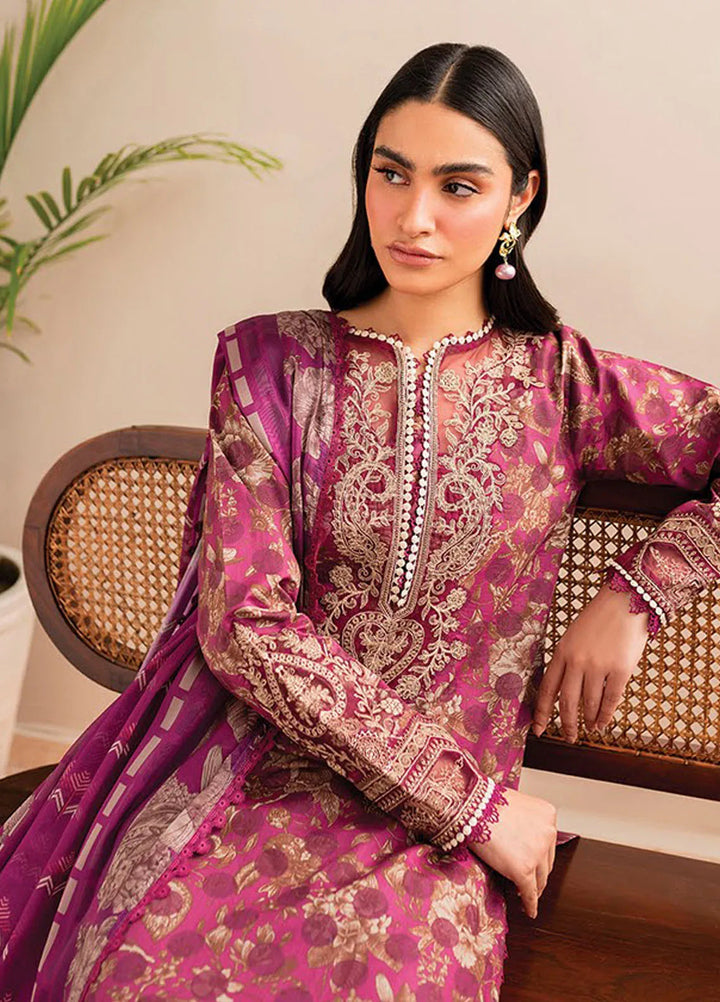 Xenia Printed Lawn Suits Unstitched 3 Piece XE25PL D-03 Noah - Summer Collection