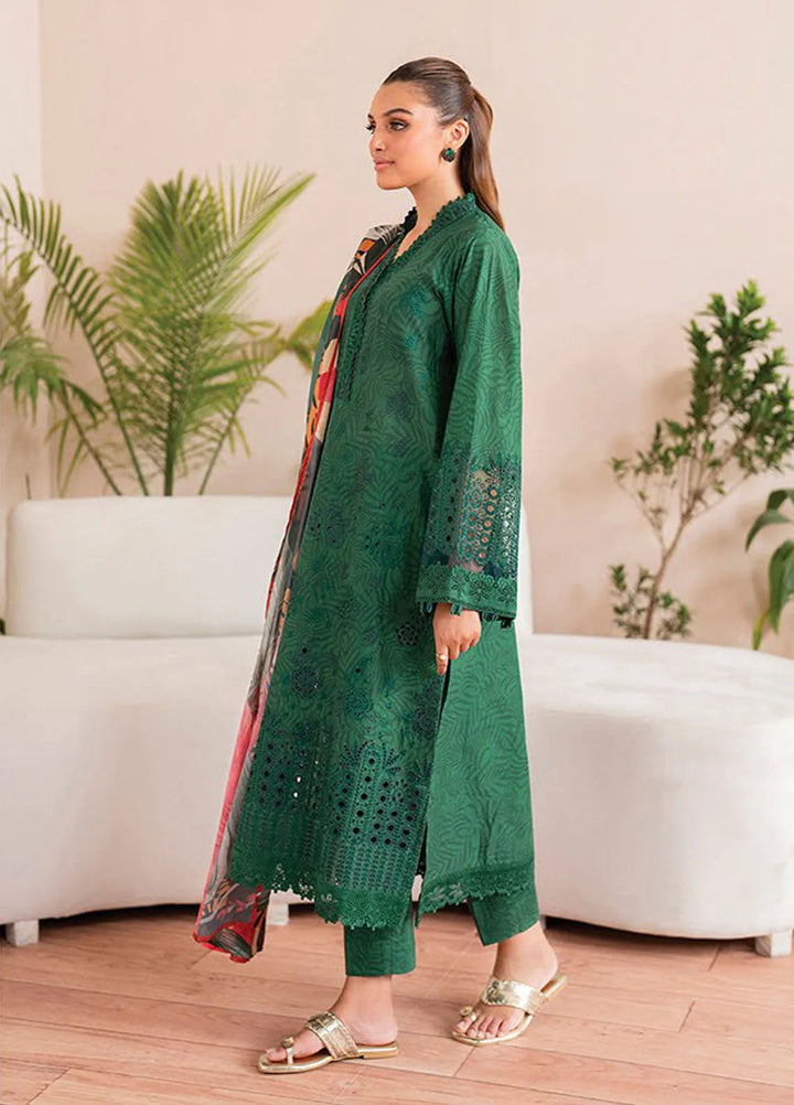 Xenia Printed Lawn Suits Unstitched 3 Piece XE25PL D-07 Beth - Summer Collection