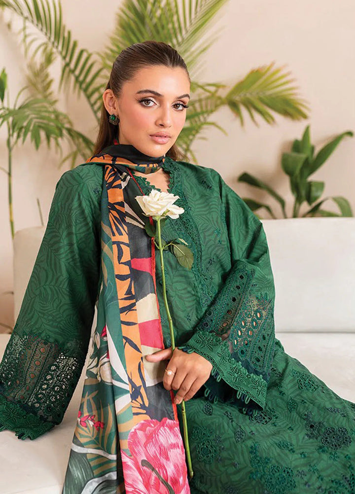 Xenia Printed Lawn Suits Unstitched 3 Piece XE25PL D-07 Beth - Summer Collection