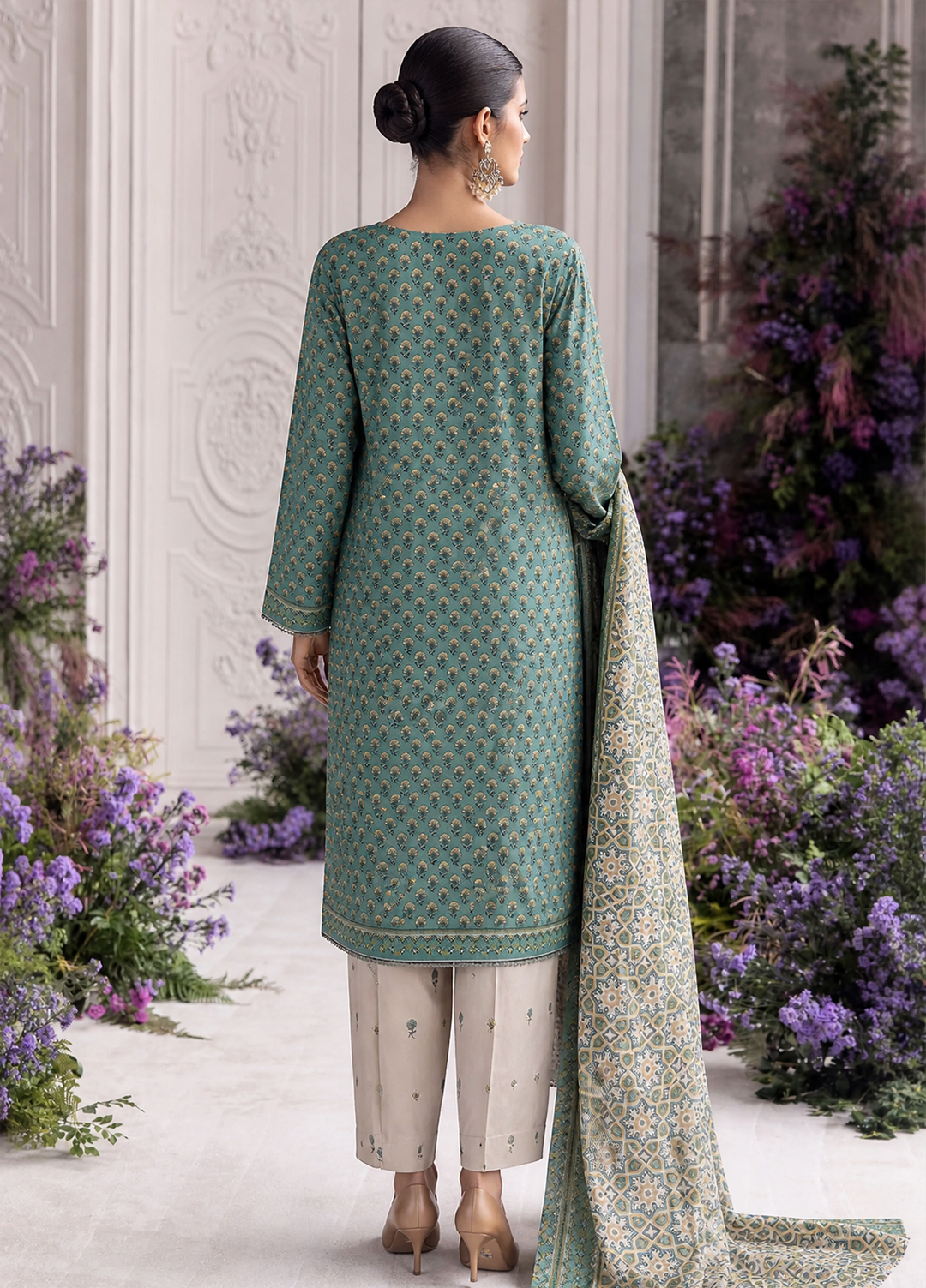 Daily Wear by HZ Textiles Unstitched Embroidered Lawn 3 Piece Suit PDW - 3316 Casual Collection