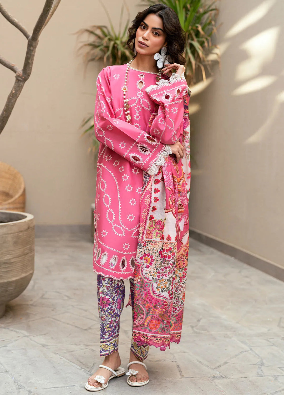 Yaariyan by Sahane Embroidered Lawn Suits Unstitched 3 Piece SNE25Y CT-20001 Zira - Summer Collection