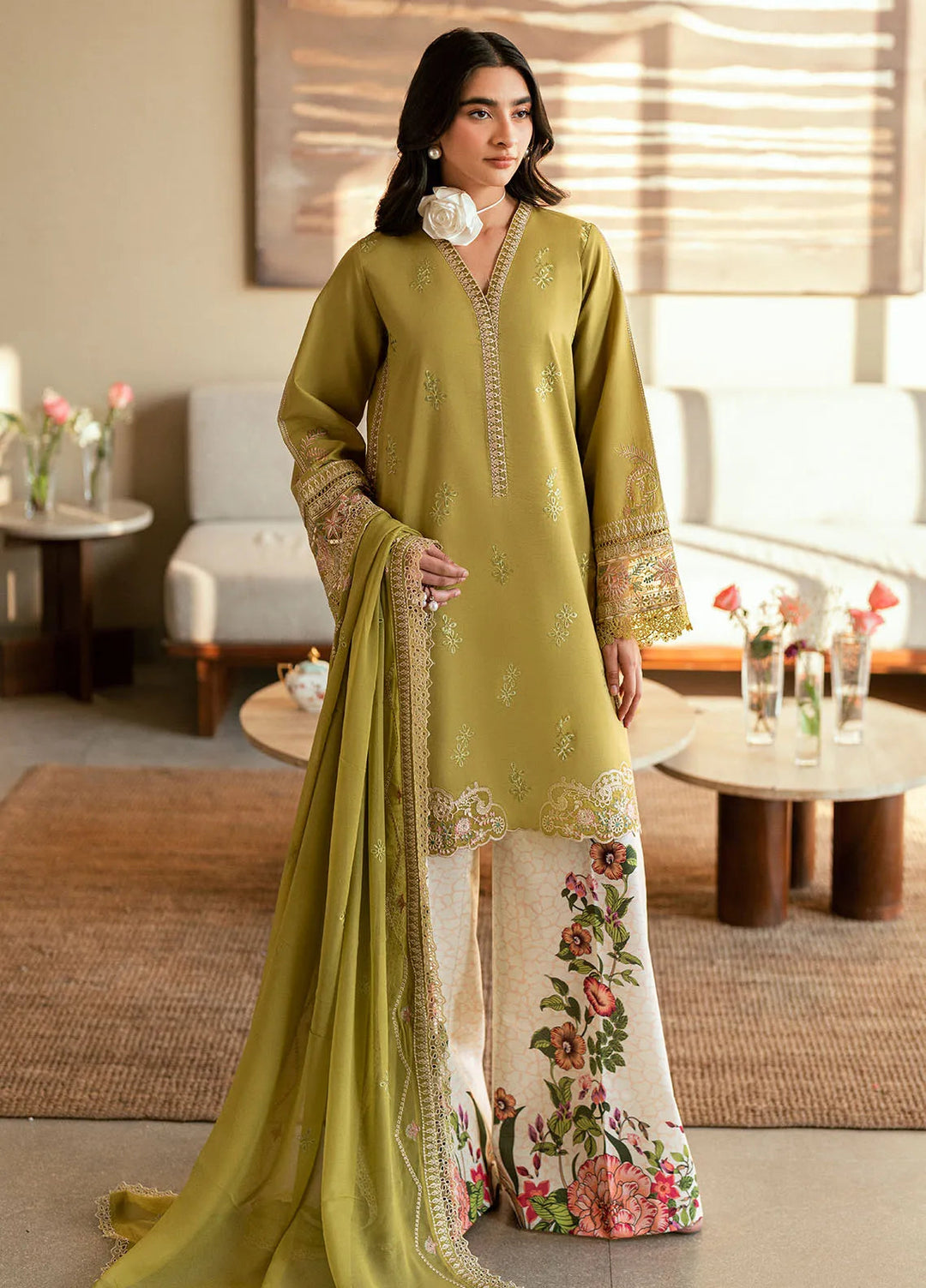 Yaariyan by Sahane Embroidered Lawn Suits Unstitched 3 Piece SNE25Y CT-20002 Nieve - Summer Collection