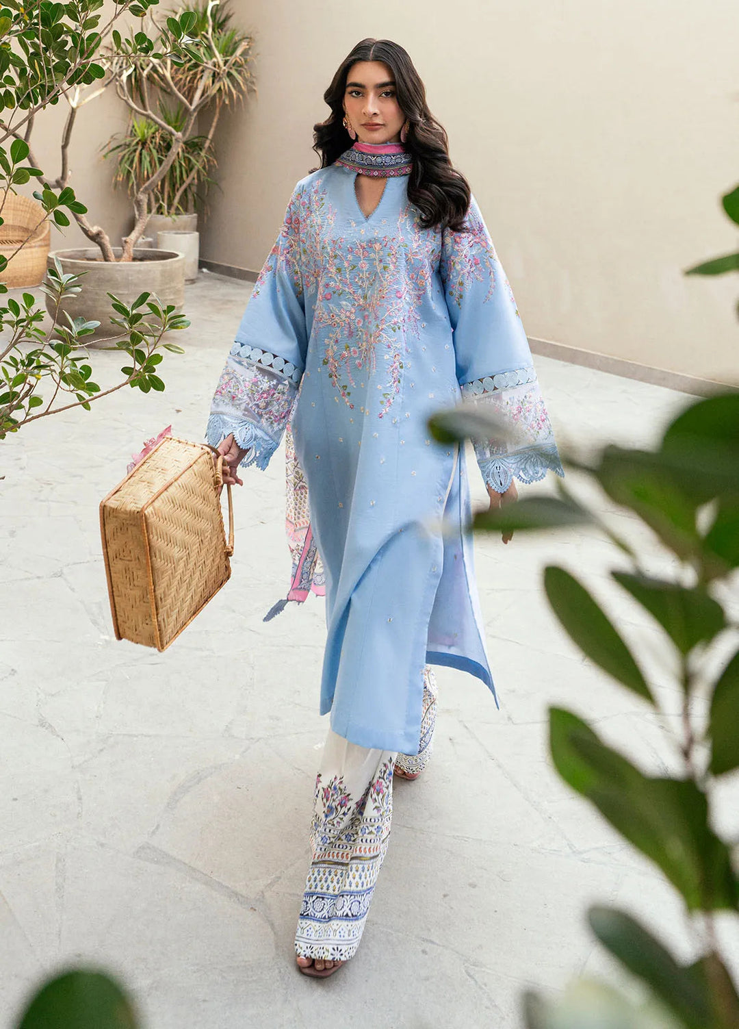 Yaariyan by Sahane Embroidered Lawn Suits Unstitched 3 Piece SNE25Y CT-20003 Bella - Summer Collection