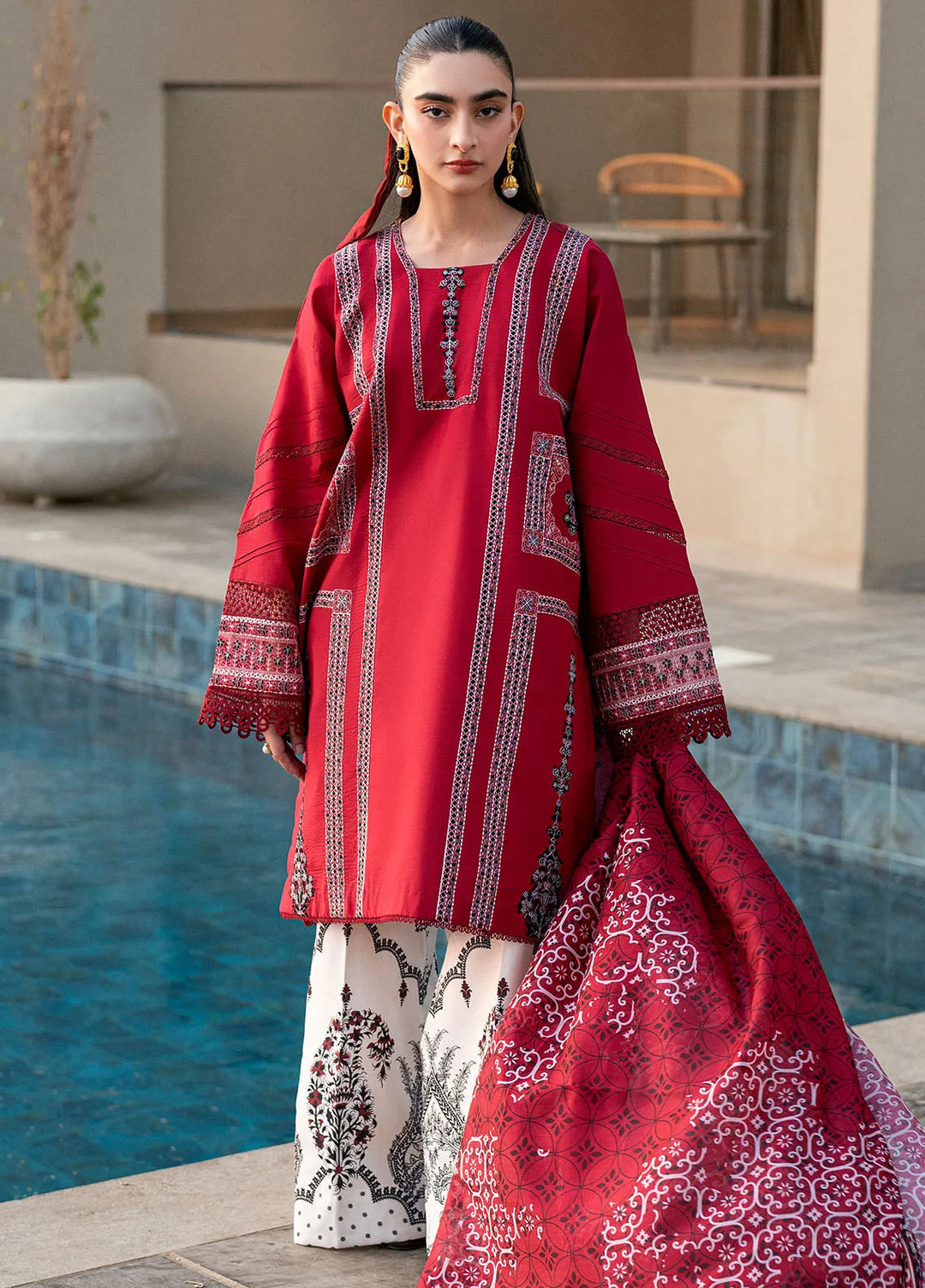 Yaariyan by Sahane Embroidered Lawn Suits Unstitched 3 Piece SNE25Y CT-20004 Ina - Summer Collection