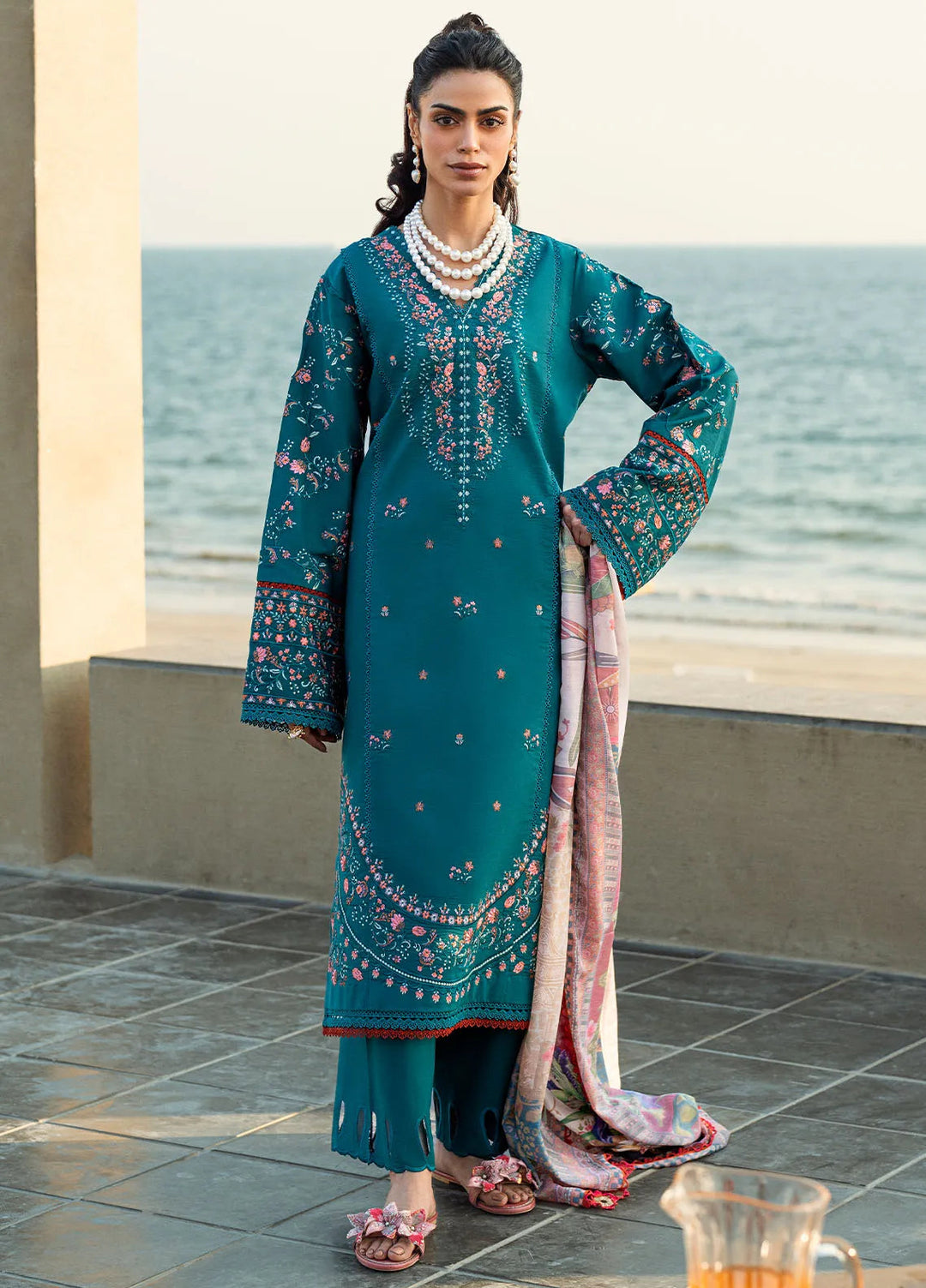 Yaariyan by Sahane Embroidered Lawn Suits Unstitched 3 Piece SNE25Y CT-20007 Orsa - Summer Collection