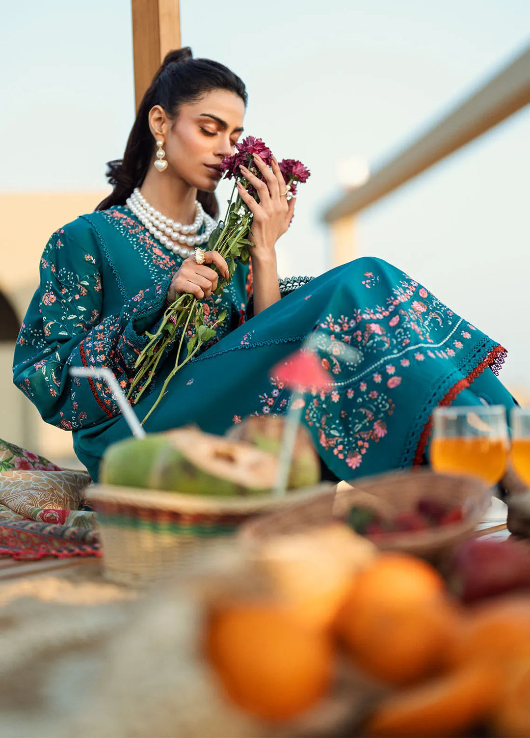 Yaariyan by Sahane Embroidered Lawn Suits Unstitched 3 Piece SNE25Y CT-20007 Orsa - Summer Collection