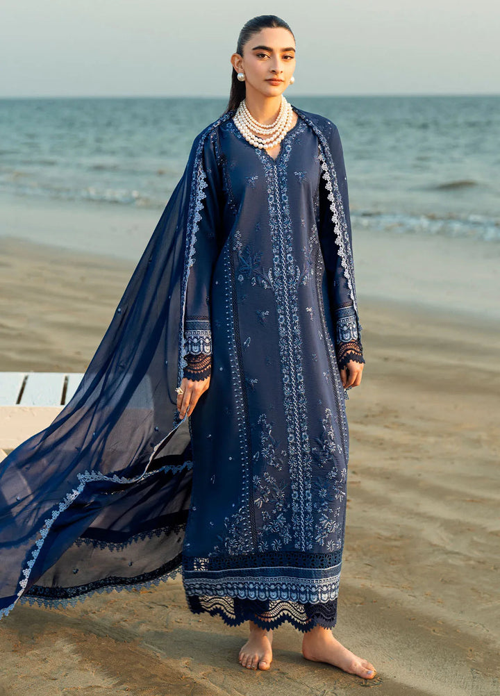 Yaariyan by Sahane Embroidered Lawn Suits Unstitched 3 Piece SNE25Y CT-20008 Sepal - Summer Collection