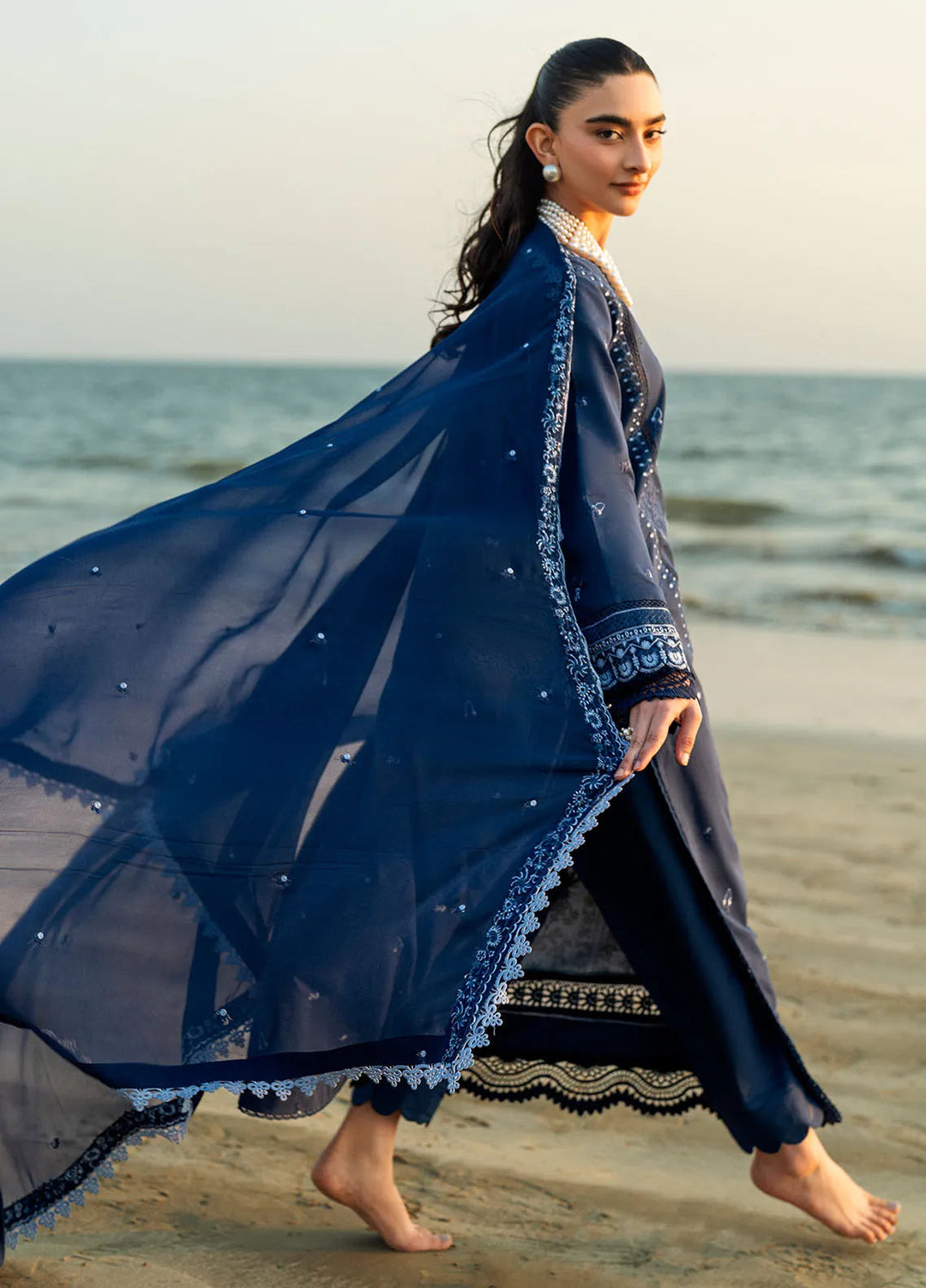 Yaariyan by Sahane Embroidered Lawn Suits Unstitched 3 Piece SNE25Y CT-20008 Sepal - Summer Collection