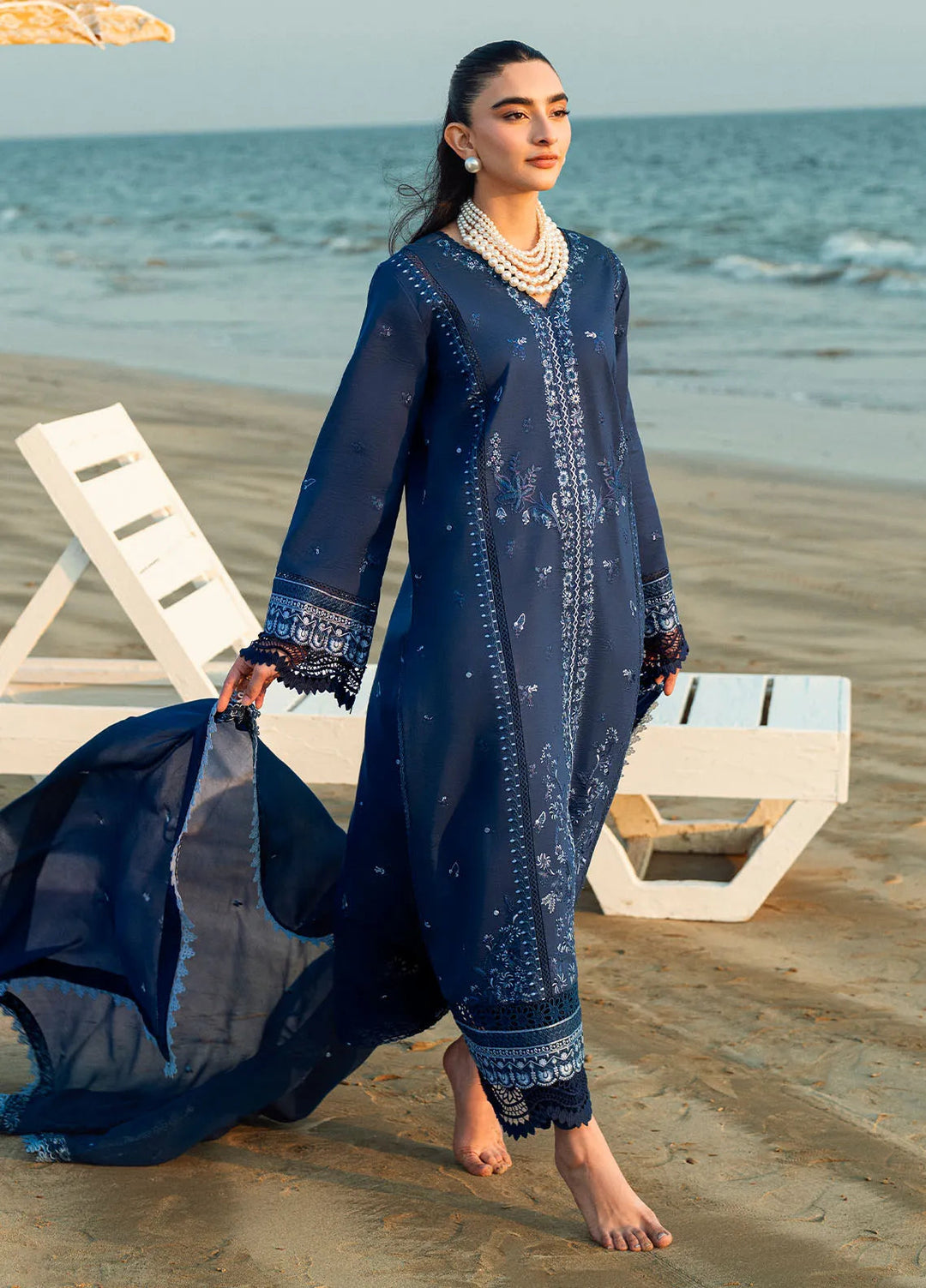 Yaariyan by Sahane Embroidered Lawn Suits Unstitched 3 Piece SNE25Y CT-20008 Sepal - Summer Collection