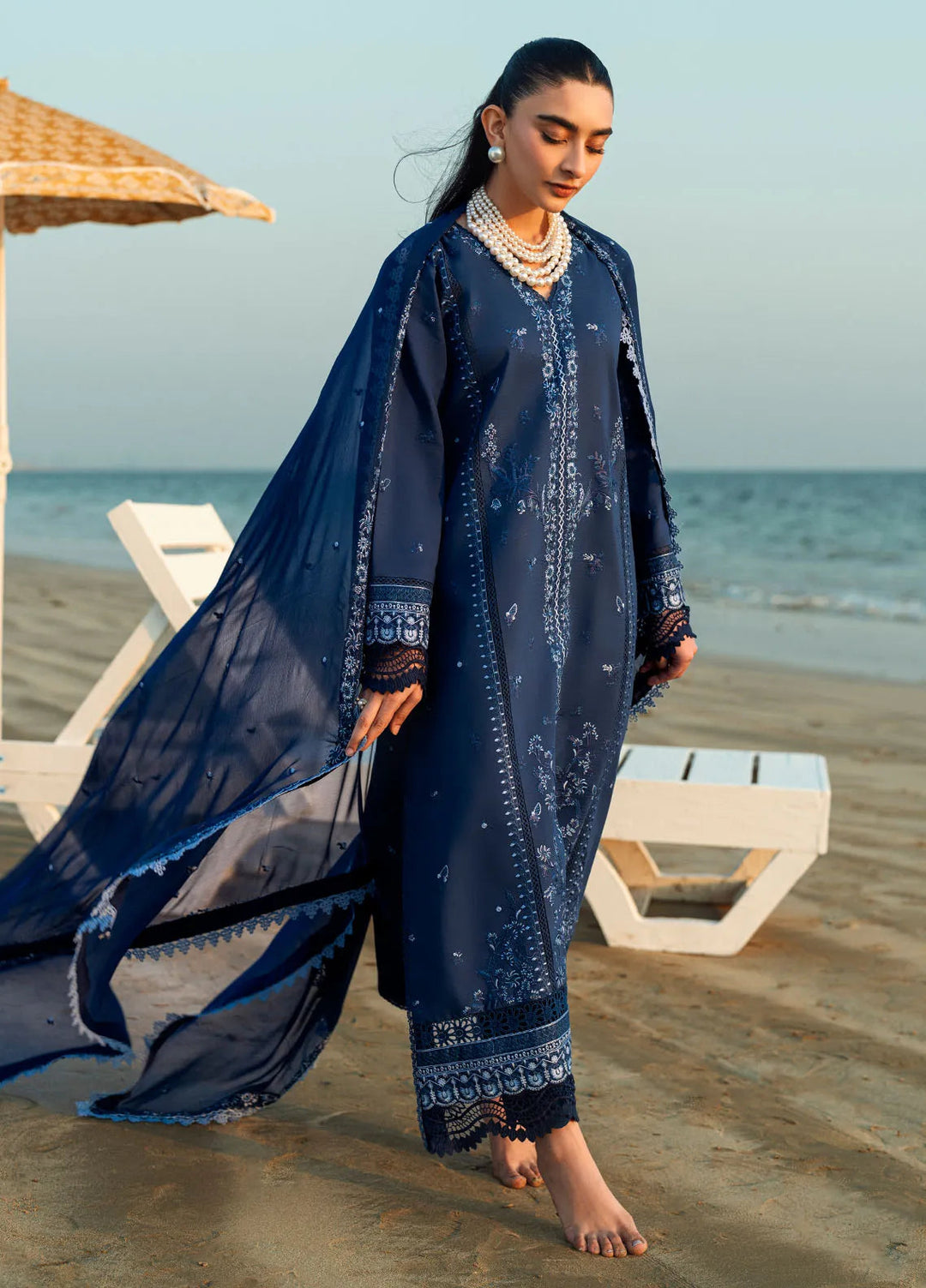 Yaariyan by Sahane Embroidered Lawn Suits Unstitched 3 Piece SNE25Y CT-20008 Sepal - Summer Collection