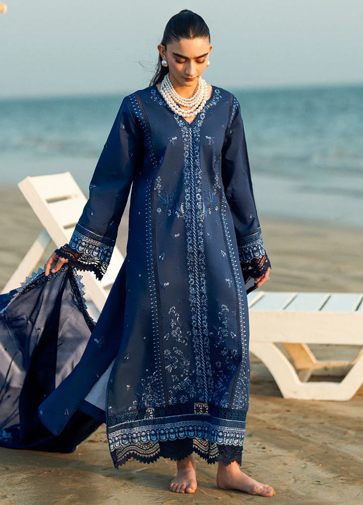 Yaariyan by Sahane Embroidered Lawn Suits Unstitched 3 Piece SNE25Y CT-20008 Sepal - Summer Collection
