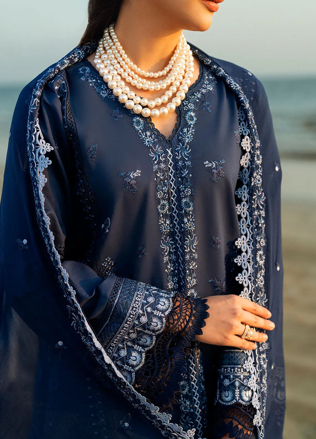 Yaariyan by Sahane Embroidered Lawn Suits Unstitched 3 Piece SNE25Y CT-20008 Sepal - Summer Collection