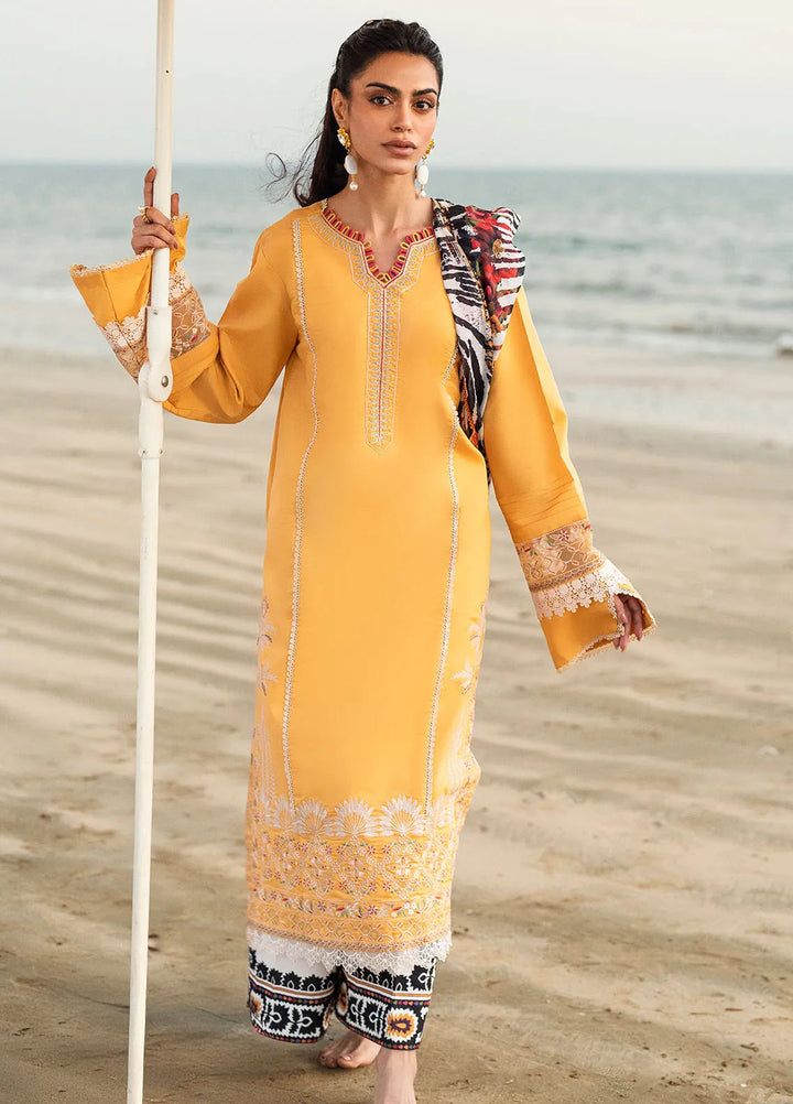 Yaariyan by Sahane Embroidered Lawn Suits Unstitched 3 Piece SNE25Y CT-20009 Feeha - Summer Collection