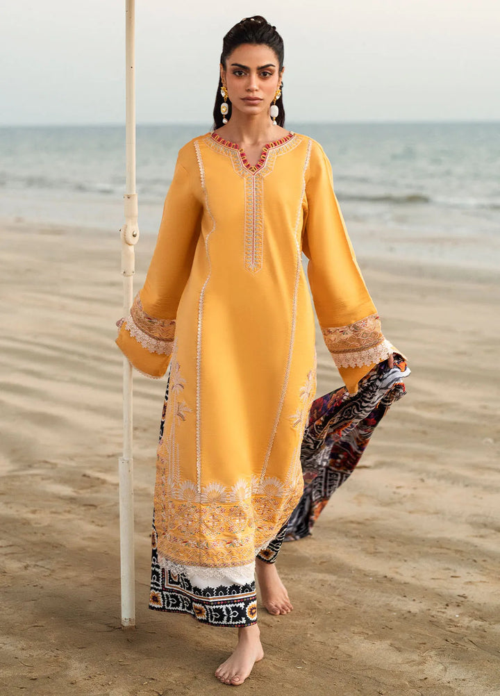 Yaariyan by Sahane Embroidered Lawn Suits Unstitched 3 Piece SNE25Y CT-20009 Feeha - Summer Collection