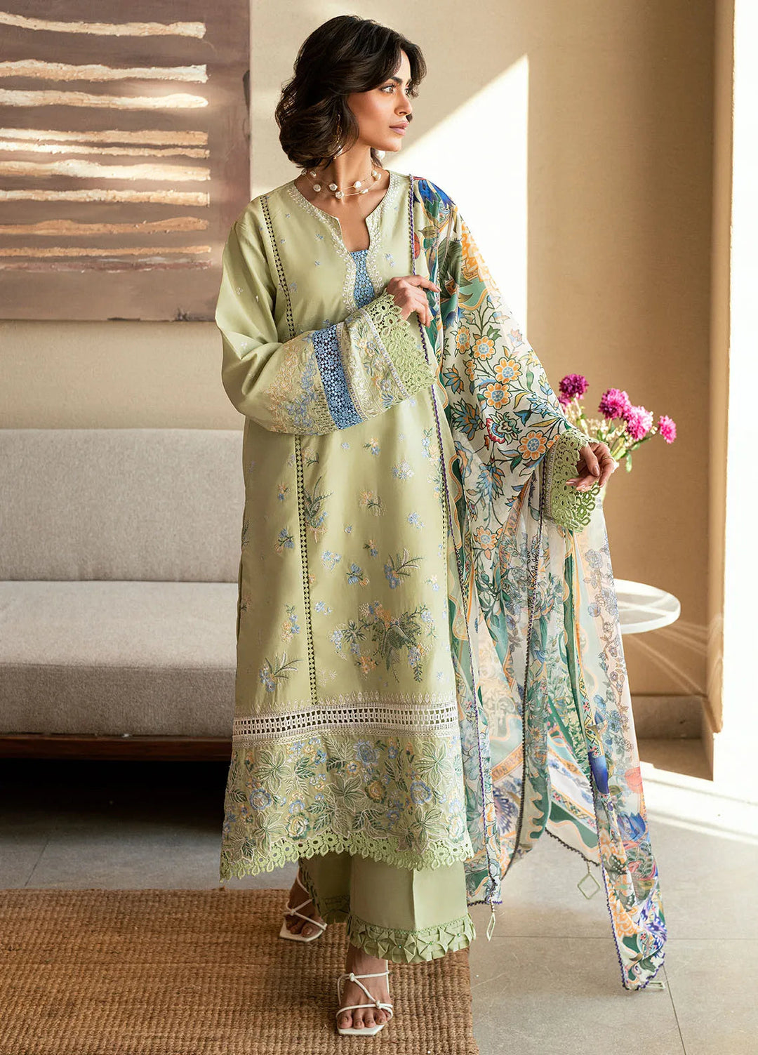 Yaariyan by Sahane Embroidered Lawn Suits Unstitched 3 Piece SNE25Y CT-20010 Mirea - Summer Collection