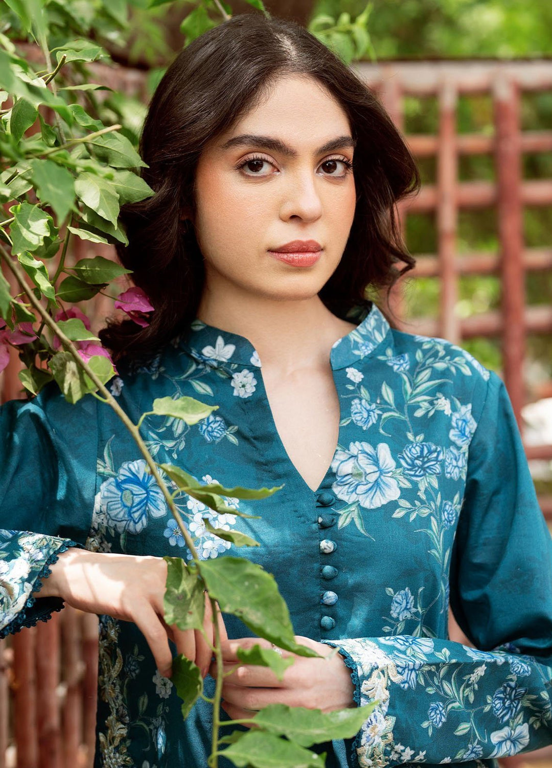 Yakin by Asifa Nabeel Embroidered Lawn Suits Unstitched 3 Piece AN25YL D-03 Lush Serenity - Summer Collection