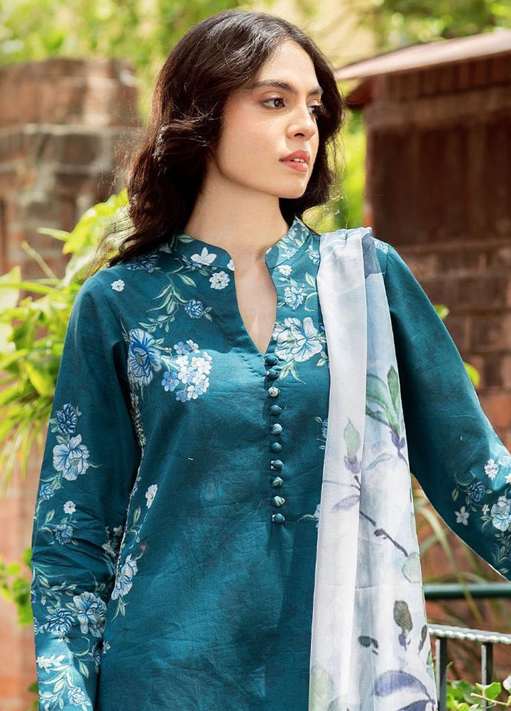 Yakin by Asifa Nabeel Embroidered Lawn Suits Unstitched 3 Piece AN25YL D-03 Lush Serenity - Summer Collection