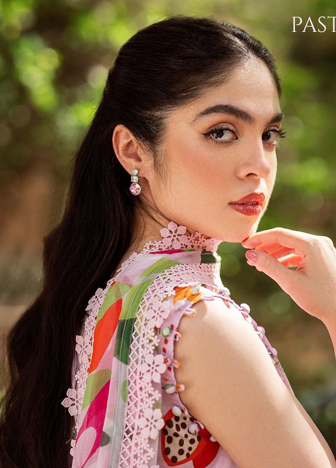 Yakin by Asifa Nabeel Embroidered Lawn Suits Unstitched 3 Piece AN25YL D-07 Pastel Bloom - Summer Collection