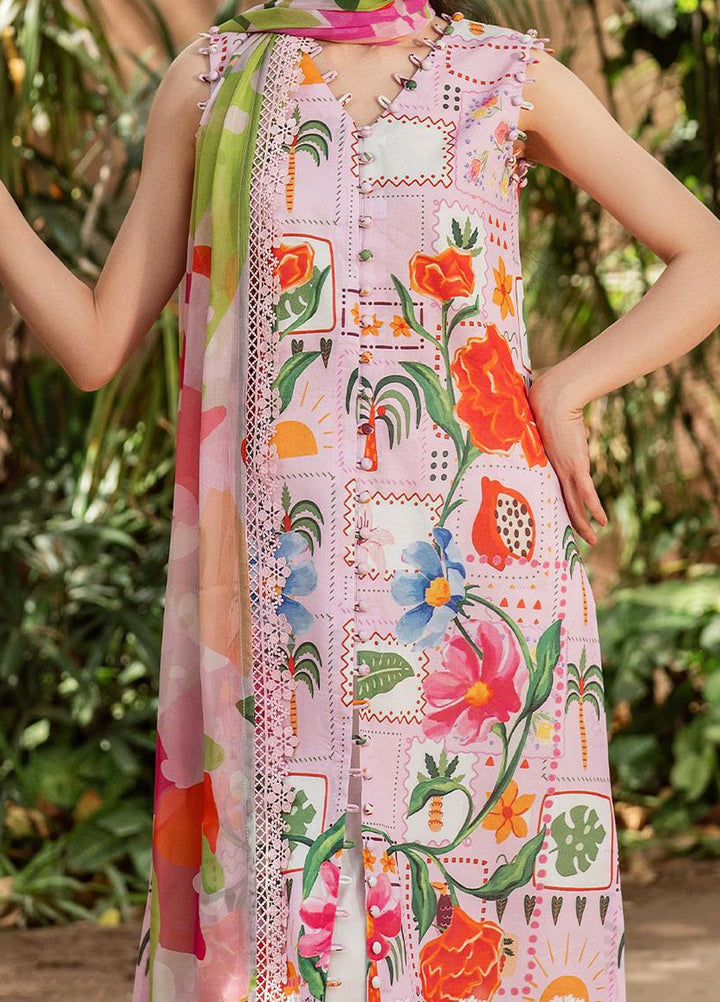 Yakin by Asifa Nabeel Embroidered Lawn Suits Unstitched 3 Piece AN25YL D-07 Pastel Bloom - Summer Collection
