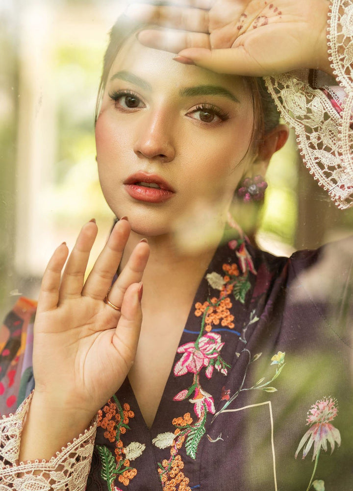 Yakin by Asifa Nabeel Embroidered Lawn Suits Unstitched 3 Piece AN25YL D-12 Whimsical Flora - Summer Collection