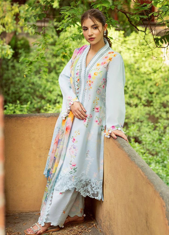 Yakin by Asifa Nabeel Embroidered Lawn Suits Unstitched 3 Piece AN25YL D-14 Whisper Of Spring - Summer Collection