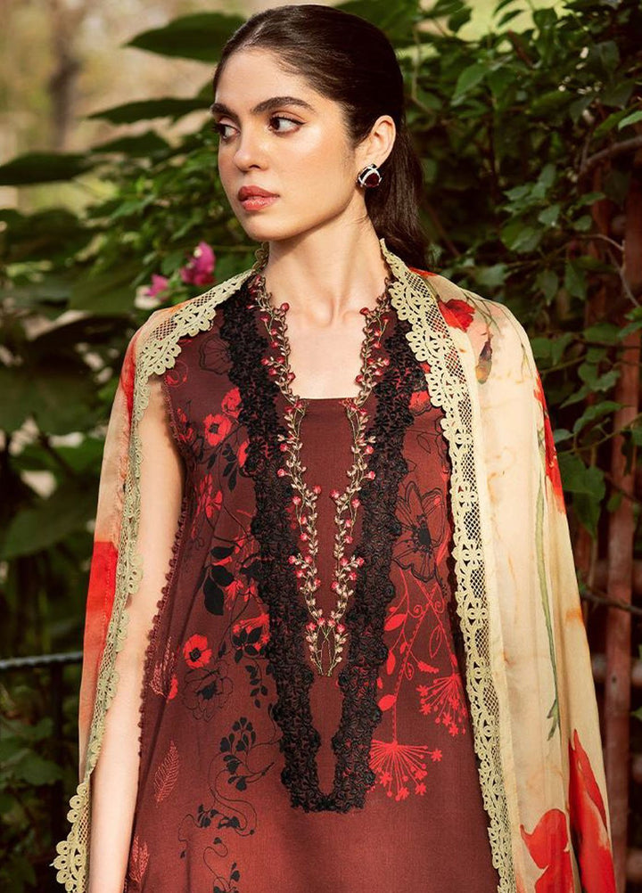 Yakin by Asifa Nabeel Embroidered Lawn Suits Unstitched 3 Piece AN25YL D-15 Botnic Haze - Summer Collection