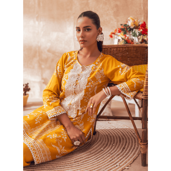 Liyana by Mashra RTW Printed Lawn 2 Piece Suit Yam Casual Collection