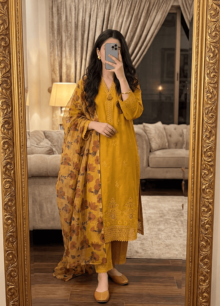 Floral Vibes by HZ Textiles Unstitched Embroidered Lawn 3 Piece Suit FVE - 01 Festive Collection