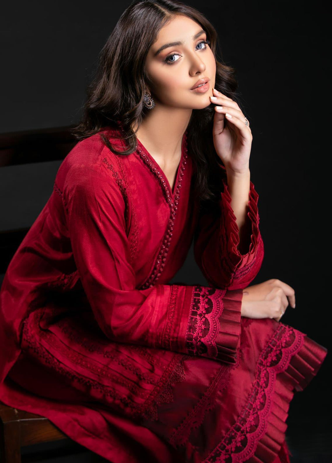Yusra Ansari Embroidered Cotton Silk Stitched 2 Piece Suit Yed-02 Merindah
