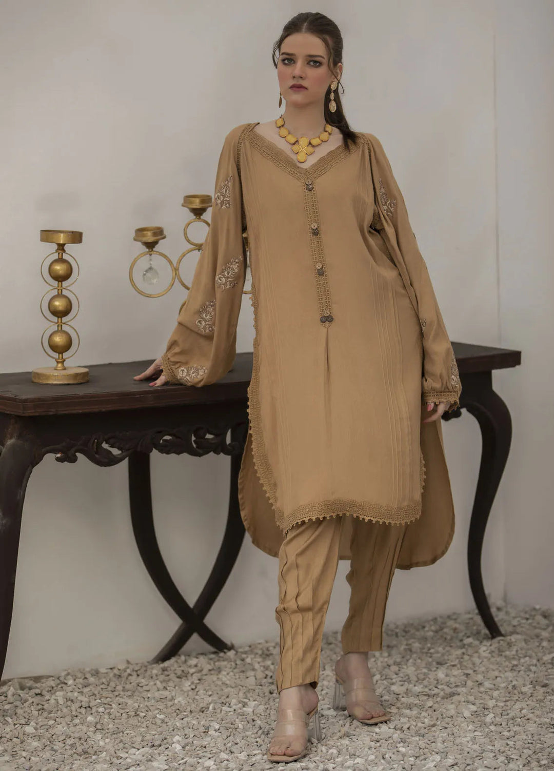 Yusra Ansari Pret Embroidered 2 Piece Suit Oryn