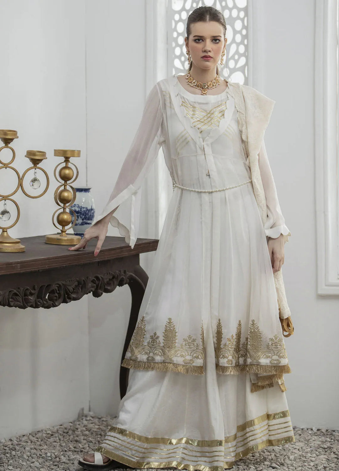 Yusra Ansari Pret Embroidered Chiffon 3 Piece Suit Aylin