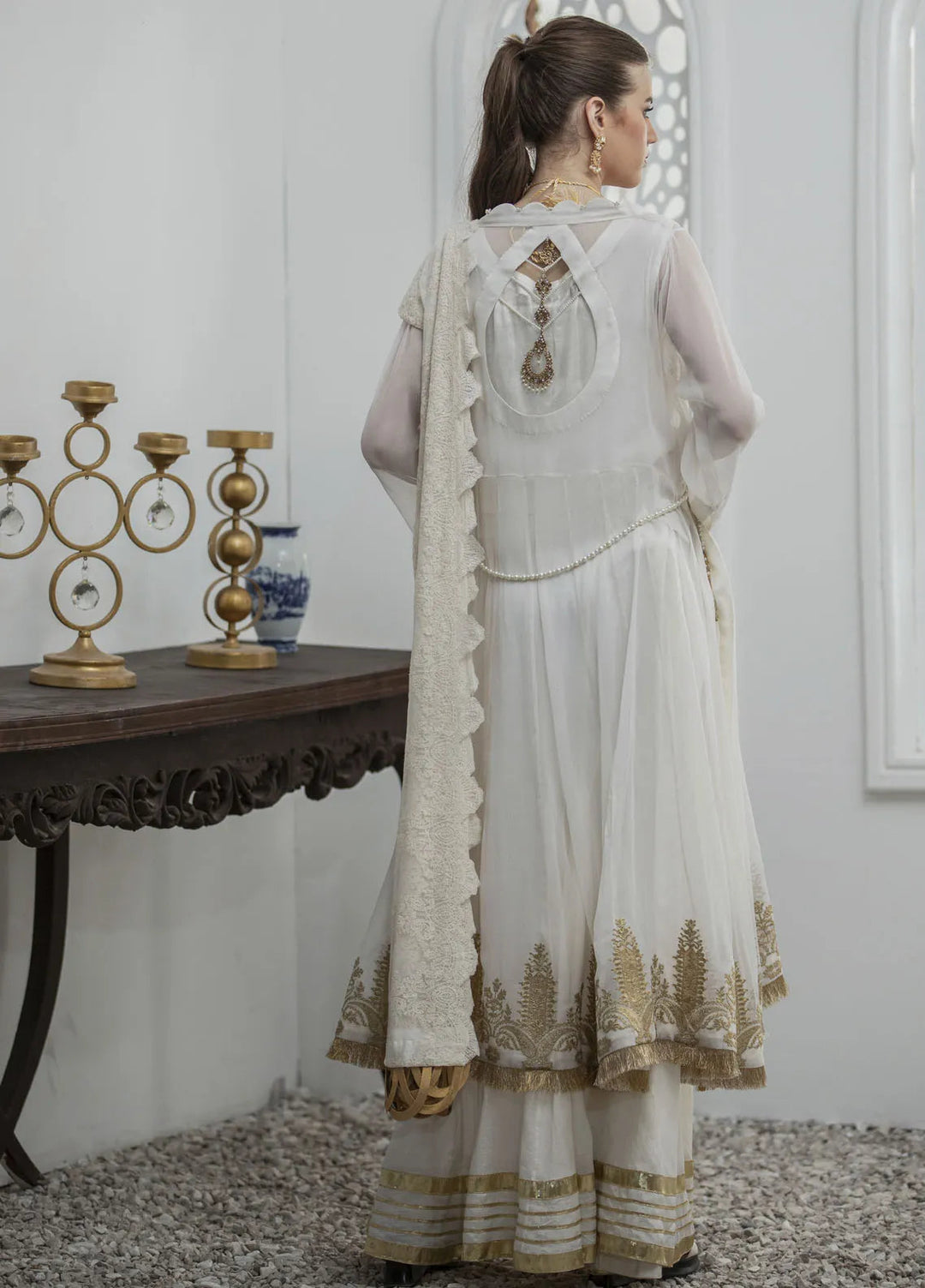 Yusra Ansari Pret Embroidered Chiffon 3 Piece Suit Aylin