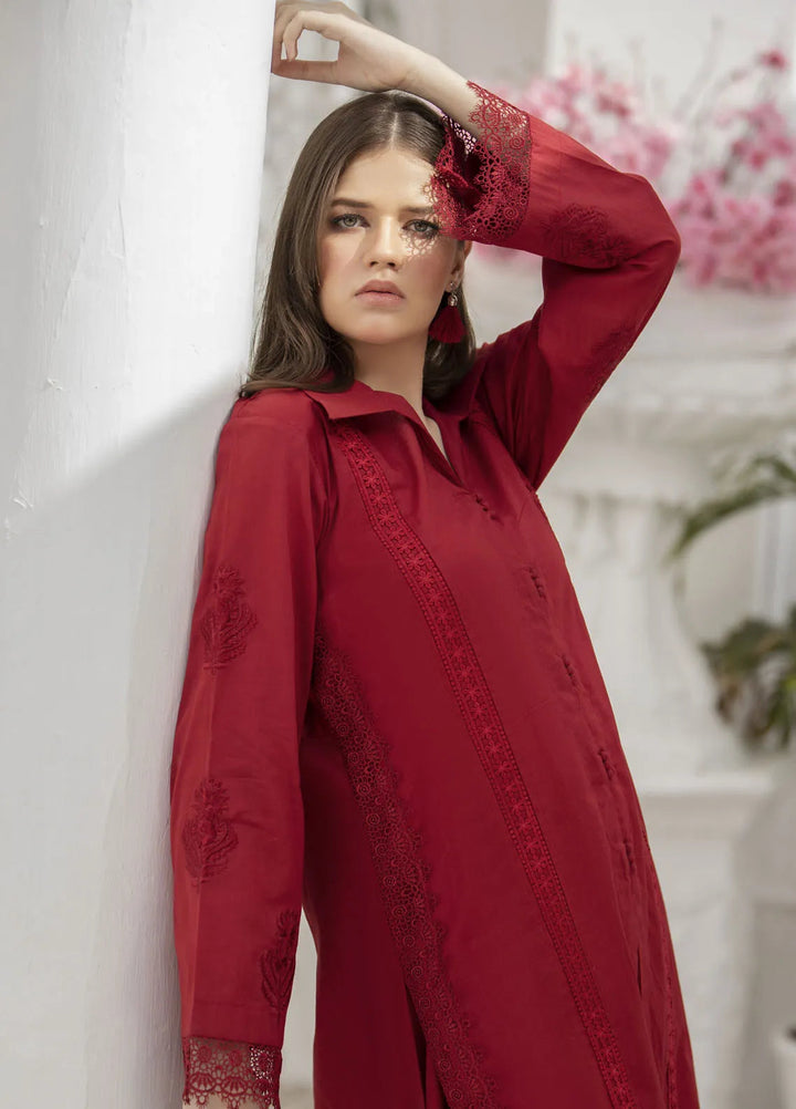 Yusra Ansari Pret Embroidered Cotton 2 Piece Suit Amara