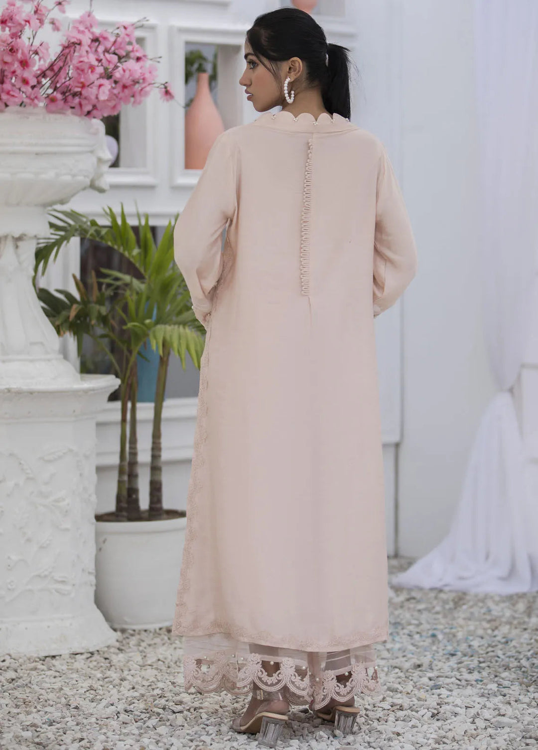 Yusra Ansari Pret Embroidered Cotton 2 Piece Suit Leia