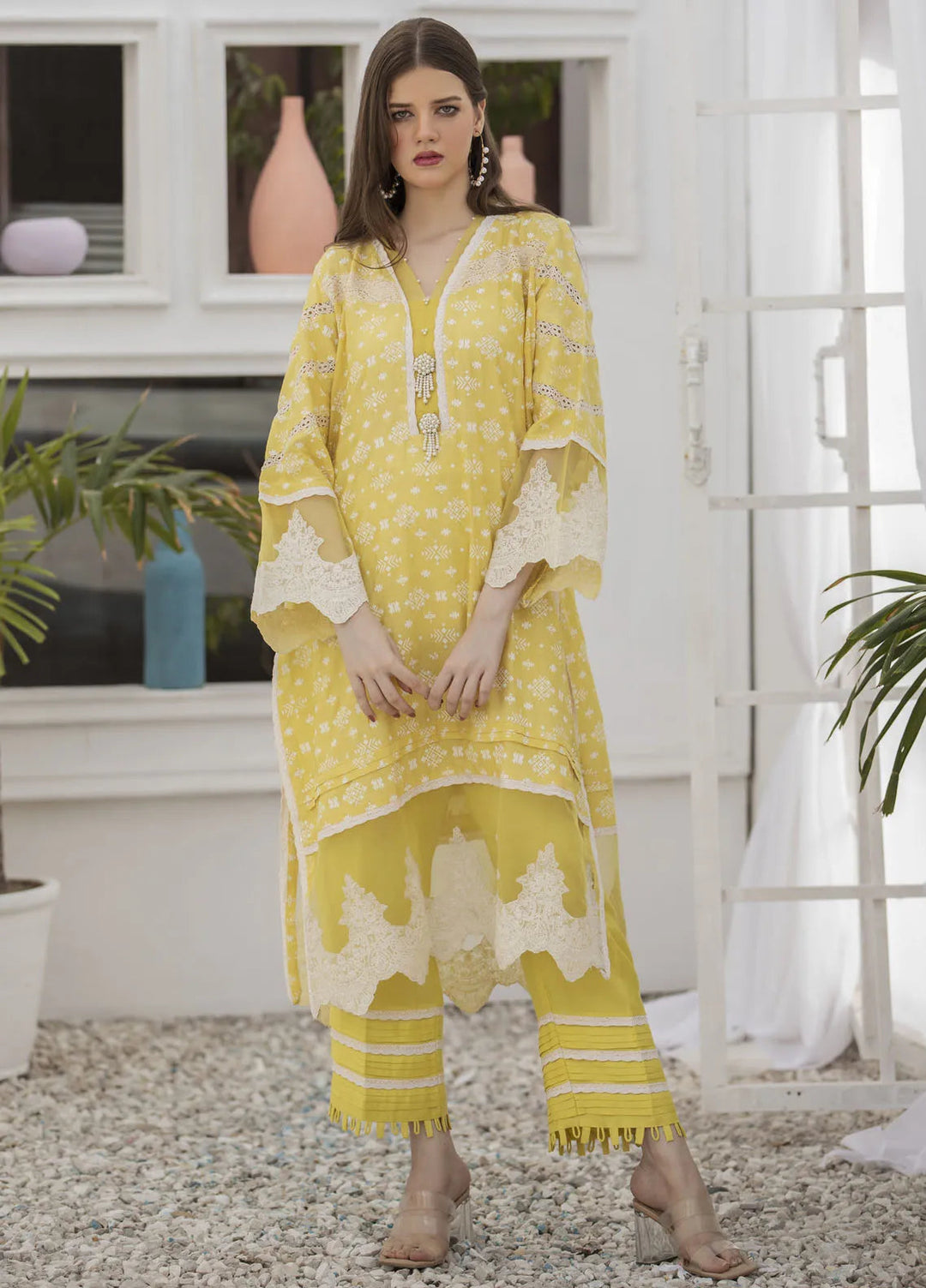Yusra Ansari Pret Embroidered Cotton 2 Piece Suit Lilith