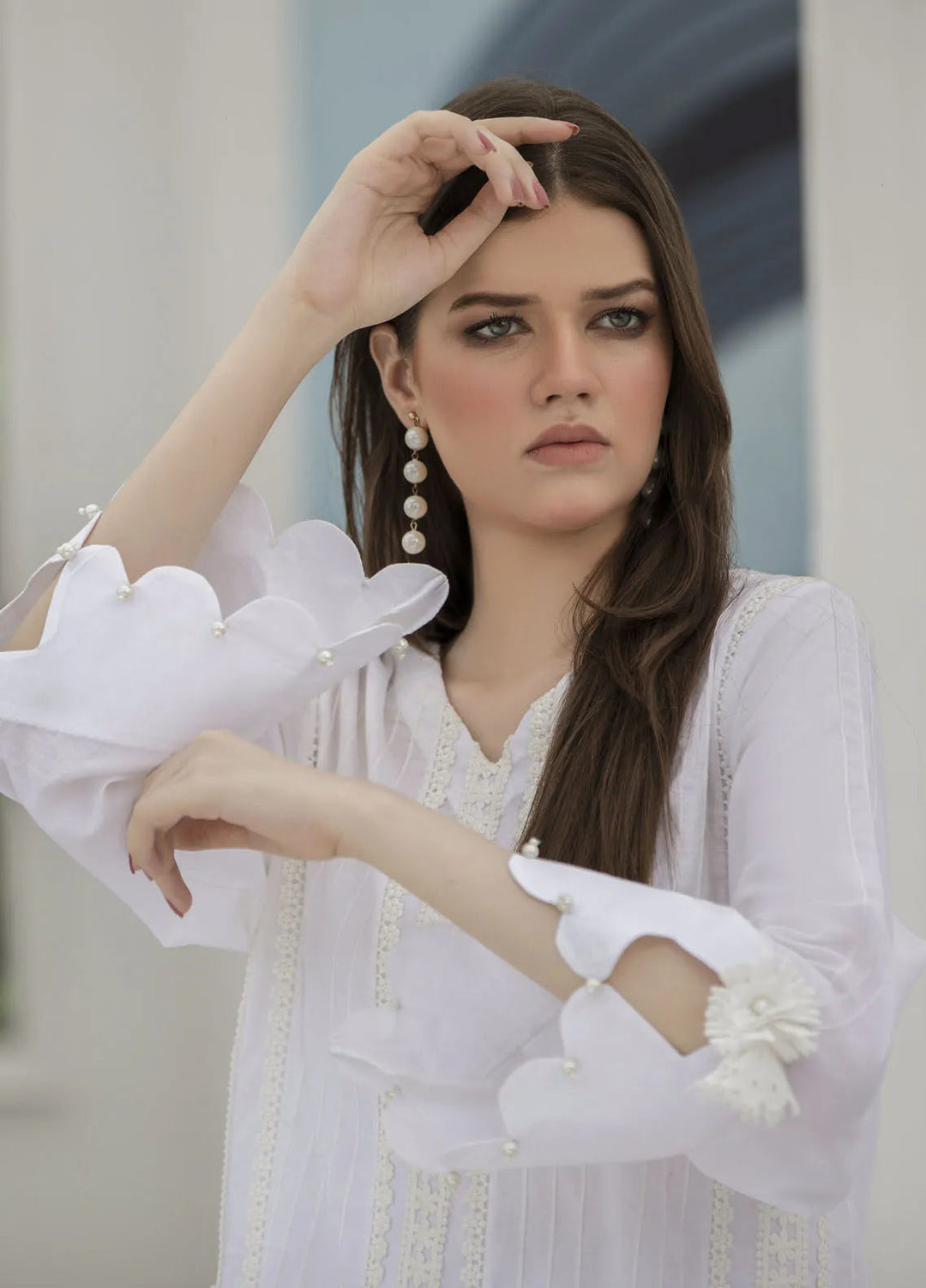 Yusra Ansari Pret Embroidered Cotton 3 Piece Suit Umay