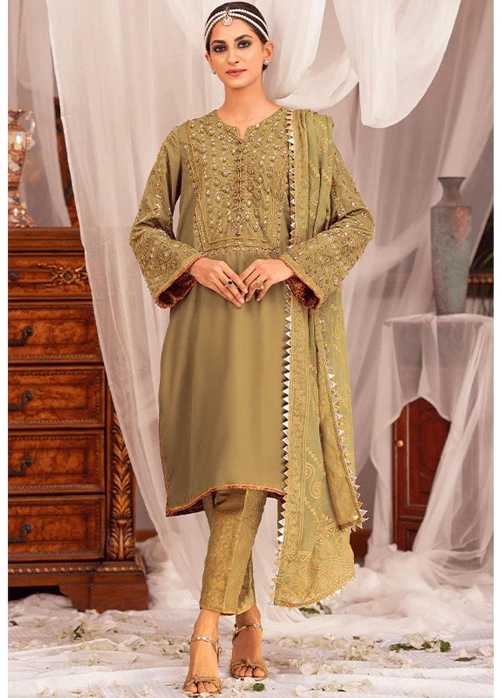 Zaaviay Luxury Pret Embroidered Velvet 3 Piece Suit ZBHM22-05 MEERA