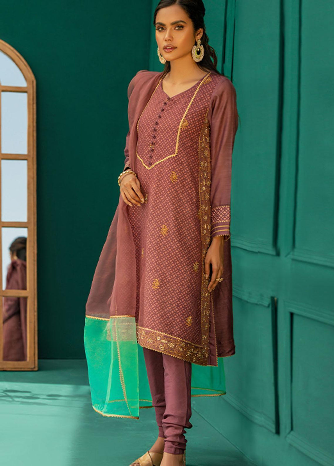 Zaaviay Festive Pret  Organza 3 Piece Suit ZV22PE UNS