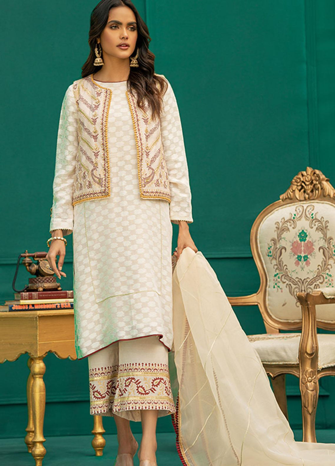 Zaaviay Festive Pret  Jacquard 4 Piece ZV22PE RAAVI