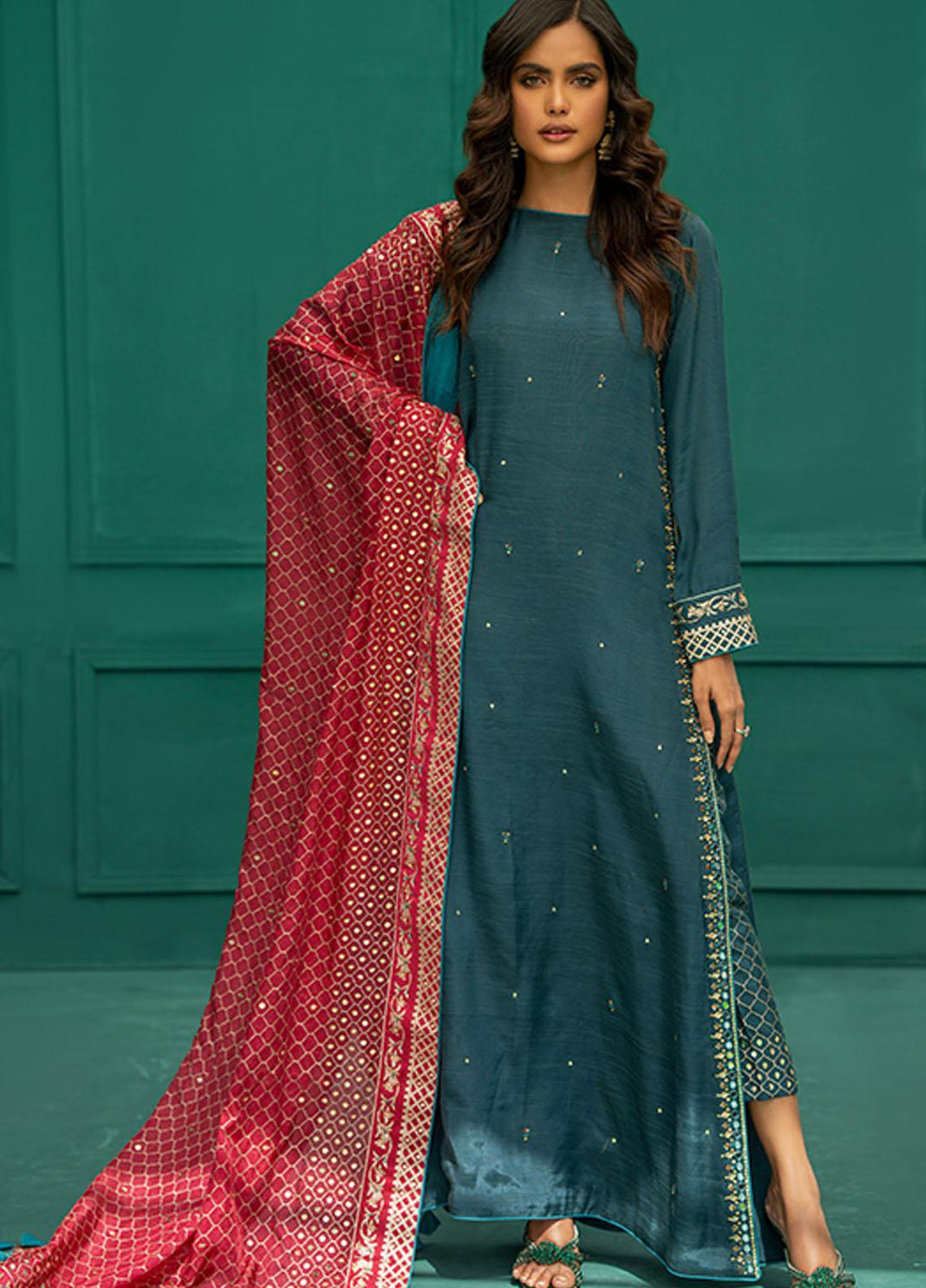 Zaaviay Festive Pret  Raw Silk 3 Piece Suit ZV22PE MERAKI