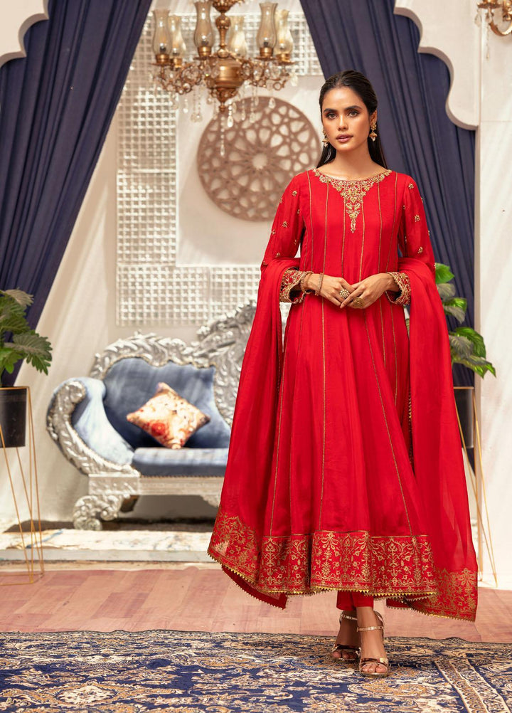 Zaaviay Festive Pret  Raw Silk 3 Piece Suit ZV22PE ZEC22- 010 Nia