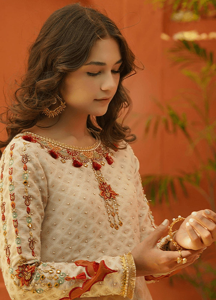 Zaaviay Pret Embroidered Jacquard 3 Piece Suit Chambeli