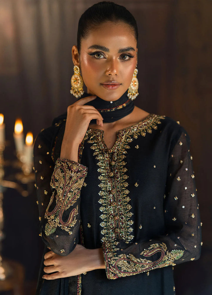 Zaaviay Pret Embroidered Khaadi Net 3 Piece Suit Alya