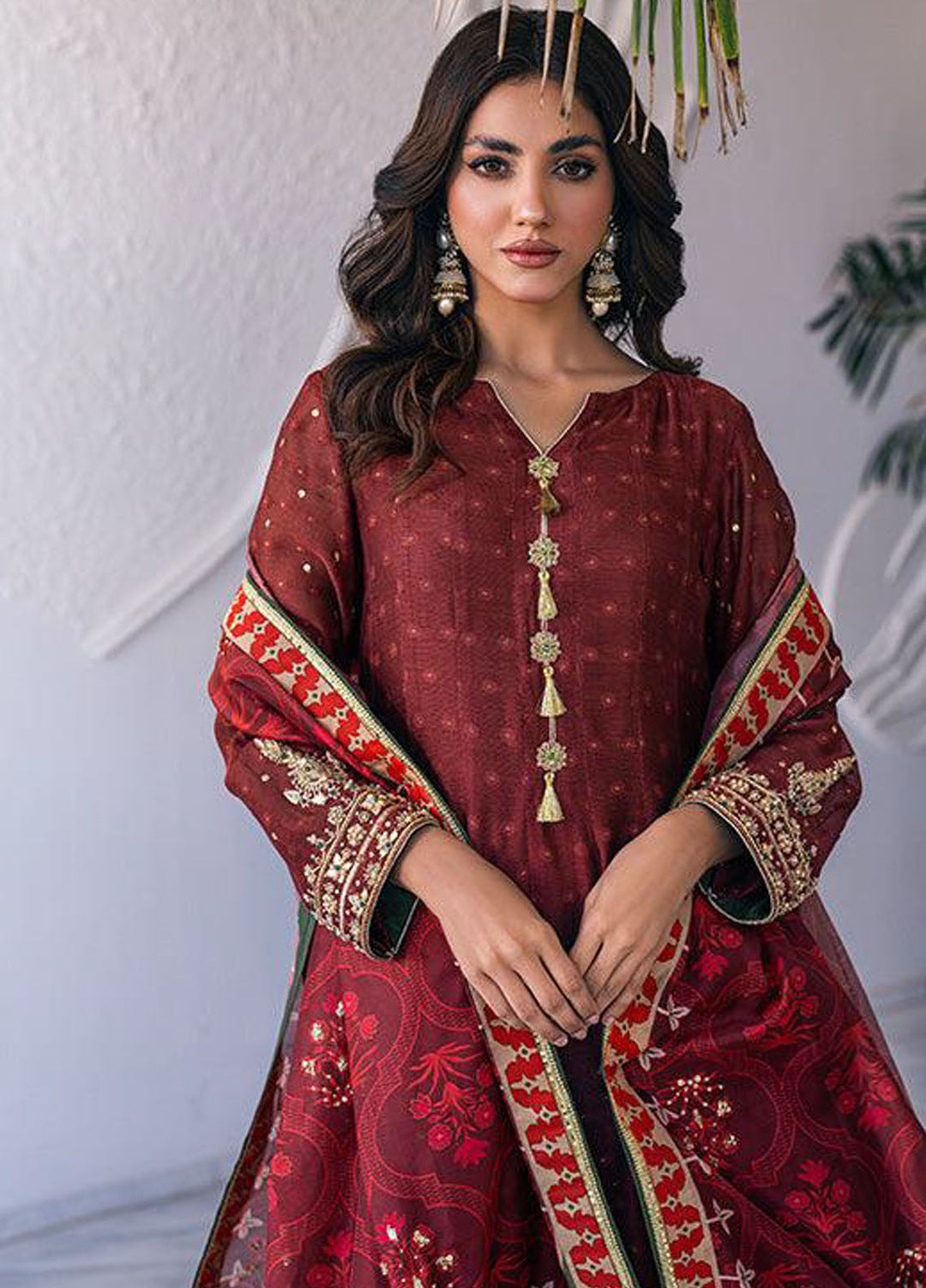 Zaaviay Pret Embroidered Khaadi Net 3 Piece Suit Vanya