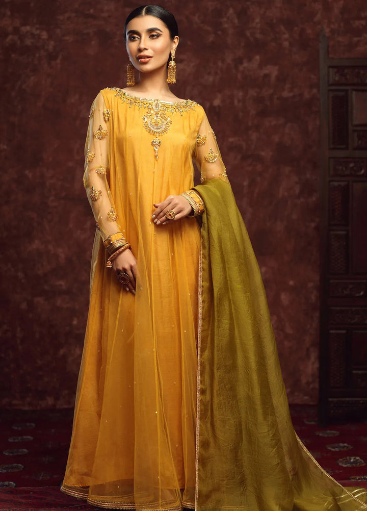 Zaaviay Pret Embroidered Net 3 Piece Suit Chandbali